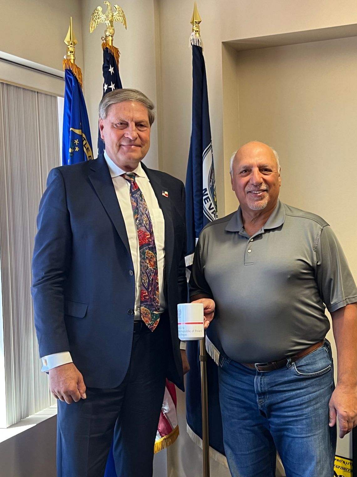 Consul meets with Nevada Lt. Governor Stavros Anthony